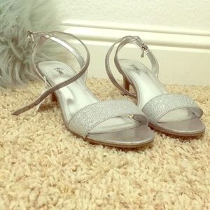 Sparkly Silver heels